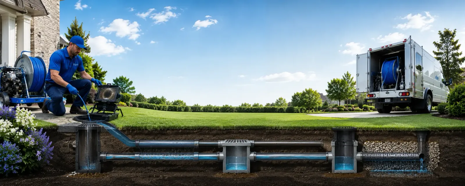 Outdoor drain cleaning information for Farmersville, IL